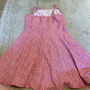 Pink floral sundress